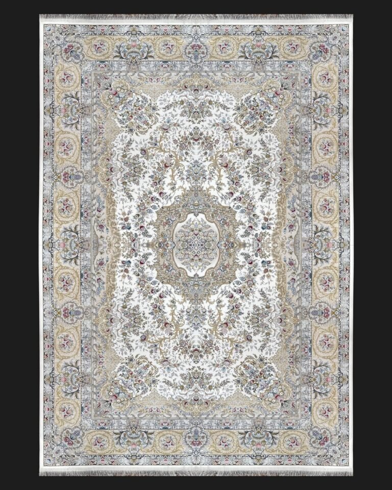 Timeless Grace – Classic Cream & White Rug - beUNIQ